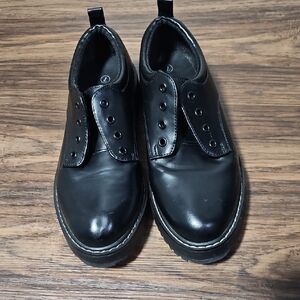 Women's Black Oxford Style Shoes